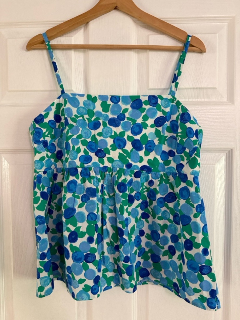 Blue & Green Tie-Back Tank Top